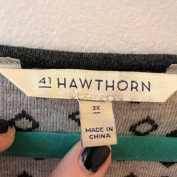 41 Hawthorn Cute Knit Plus Size 3X - Picture 4 of 11